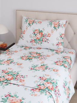 Layers - Zen Collection 220TC Floral Flat Bedsheet Set (Single)