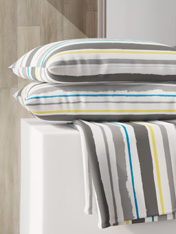 Layers - Zen Collection 220TC Striped Flat Bedsheet Set
