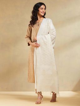 Fabindia - Natural Cotton Hand Block Printed Dupatta