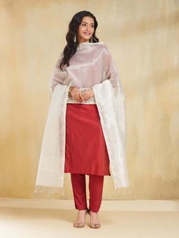 Fabindia - Natural Cotton Silk Blend Maheshwari Dupatta