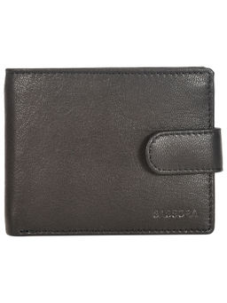 Sassora - Genuine Leather Large Size Rfid Wallet For Men And With 6 Card Slots - Black (L)