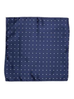 The Tie Hub - Blue Polka Pocket Square For Men
