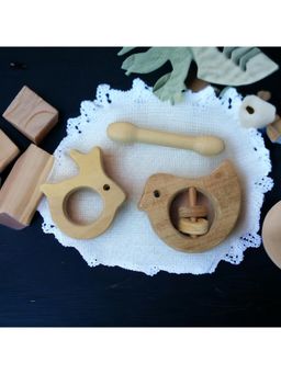neemtoys - Neem Wooden Design Rattle and Teethers