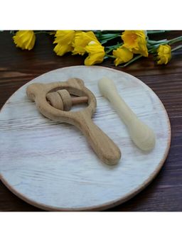 neemtoys - Neem Wooden Rattle and Teether