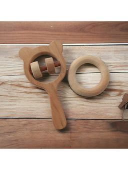 neemtoys - Neem Wooden Rattle and Teether