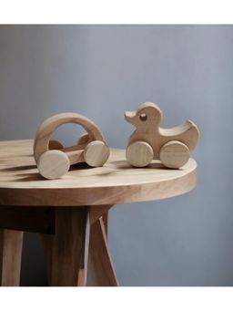 neemtoys - Neem Wooden Design Wheel Toys (Pack of 2)