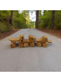 neemtoys - Neem Wooden Design Wheel Toys (Pack of 3)