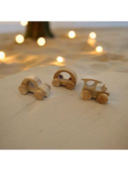 neemtoys - Neem Wooden Design Wheel Toys (Pack of 3)