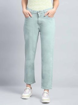 Monte Carlo - Women's Sea Green Solid Denim