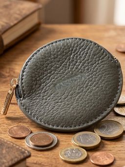 Sassora - Genuine Leather Slim Compact Jewellery and Coin Pouch For Women