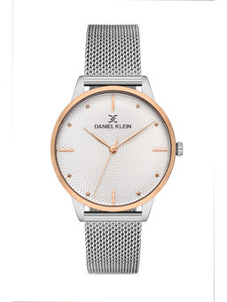 Daniel Klein - Silver Color MESH BAND Watch for Women DK.1.13056-6