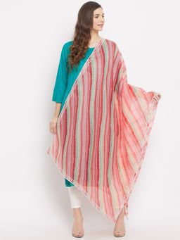 Clora Creation - Stripes Leheriya Kota Doria Cotton Dupatta