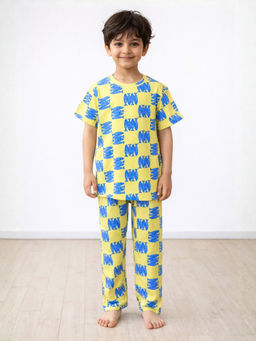 ANTHRILO - Fish Short Sleeve T-Shirt And Pyjama - Yellow
