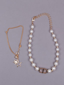 Odette - Star Two Piece Stunning Pearl Necklace (Set of 2)