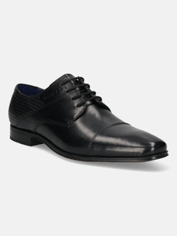 Bugatti - Margo Black Men Leather Derby Formal Shoes