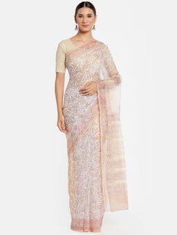 Fabindia - Cotton Silk Floral Saree