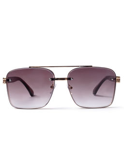 Dimeh - Gilded Amber Square Sunglasses (6)