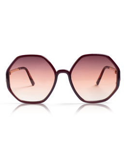 Dimeh - Brown Heptagon Sunglasses (5.5)