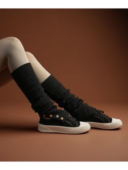 Theater - Black Ribbed Knit Leg Warmer