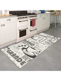 OBSESSIONS - Machine Made Anti- Static In & Outdoor Printed Carpet, Ivory & Grey
