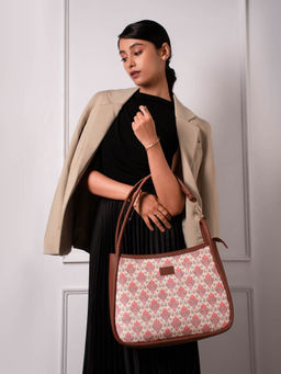 Zouk - Kashmiri Tulips Sleek Shoulder Bag