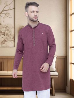 KUONS AVENUE - Purple Festive Long Kurta