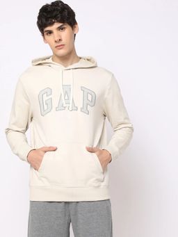 GAP - Men Beige Knitted Hoodie