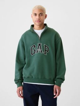 GAP - Men Green Knitted High Neck Sweatshirt
