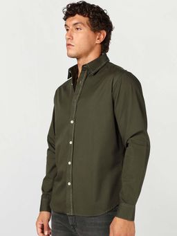 Bewakoof - Men's Olivine Green Shirt