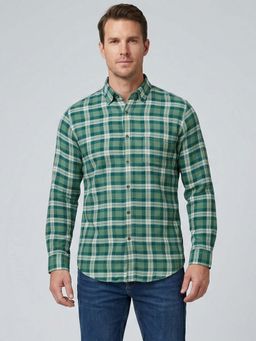 Charagh Din - Blended Ditto Fit Checks Casual Shirt