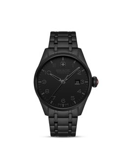 Swiss Military Hanowa - Men Thunderbolt Stealth Black Round Dial Analog Watch - SMWGH0000830 (M)