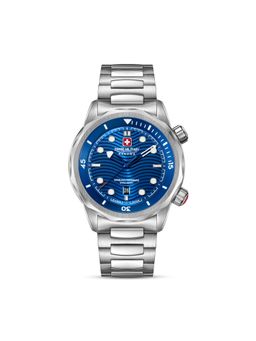 Swiss Military Hanowa - Men Breakwater Blue Round Dial Analog Watch - SMWGH0006403 (M)