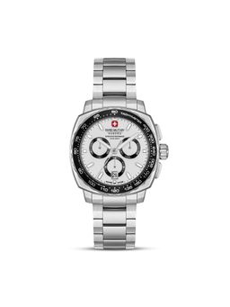 Swiss Military Hanowa - Men Speedwell Silver Round Dial Analog Watch - SMWGI0006801 (M)