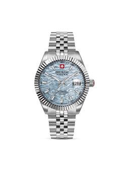 Swiss Military Hanowa - Men Master Diligenter Blue Round Dial Analog Watch - SMWGL0005405 (M)