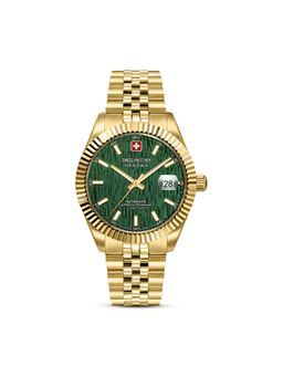 Swiss Military Hanowa - Men Master Diligenter Green Round Dial Analog Watch - SMWGL0005412 (M)