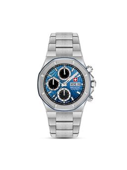 Swiss Military Hanowa - Men Damask Legends Windstorm Blue Round Dial Analog Watch - SMWGL0007001 (M)