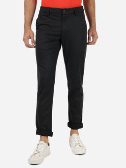JadeBlue - Black Casual Cotton Trousers