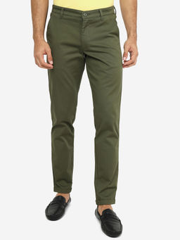 Greenfibre - Green Slim Fit Casual Trouser