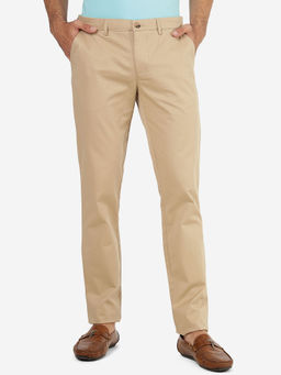 Greenfibre - Super Slim Fit Khaki Cotton Trousers