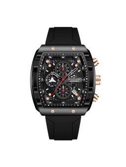 Giordano - Square Dial Multifunctional Watch For Men With Stylish Design Black (M)