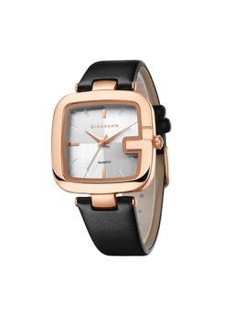 Giordano - Square Dial Watch For Women With Leather Strap White (M)