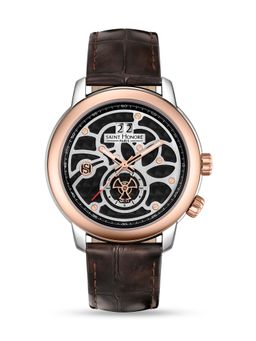 Saint Honore Paris - Brown Squre Dial Analog Watch For Mens-Or867040-8Lgin (M)