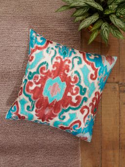 Zeba World - ZEBA Cotton Blend Cushion Cover Multicolor (16x16 inches)