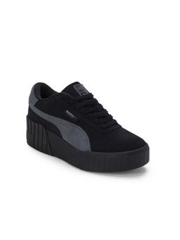 Puma - Cali Wedge Tonal Womens Black Sneakers