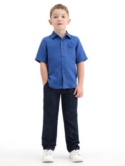 RARE ONES - Boys Black Solid Slim Fit Mid Rise Jeans