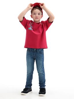 RARE ONES - Boys Dark Blue Slim Fit Mid Rise Jeans