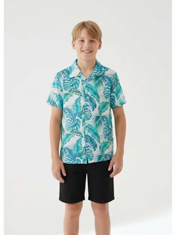 The Lion and the Fish - Hawaiian Tropical White Shirt