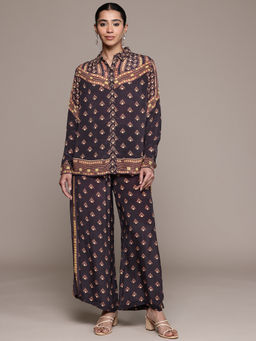 Ritu Kumar - Brown Georgina Co-Ord Set