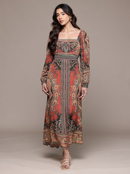 Ritu Kumar - Multi-Color Ambi Full Sleeves Long Dress