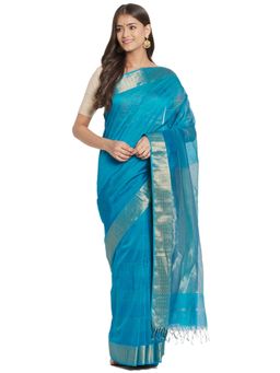 Fabindia - Cotton Silk Maheshwari Sari without Blouse